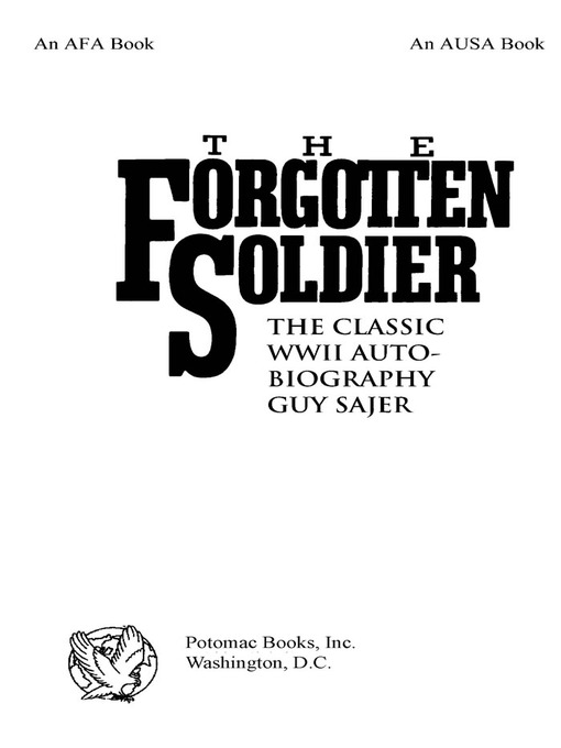 Title details for The Forgotten Soldier by Guy Sajer - Wait list